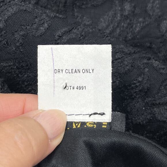 Vintage Mariage Lace Hi Low Maxi Dress Size 6 Black Lace Bohemian Whimsigoth - Picture 11 of 15